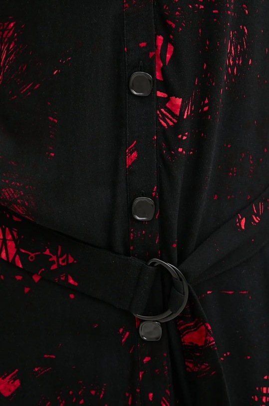 Desigual rochie SCRIBBLES negru 24WWVW38