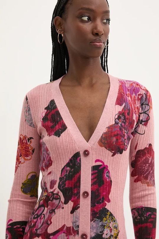 Odzież Desigual sukienka MAXFLOWER SCR 24WWVF11 różowy