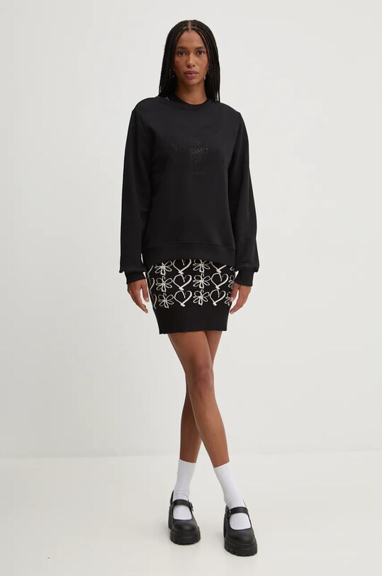 Desigual sukienka COEURS 24WWVF10 czarny AW24