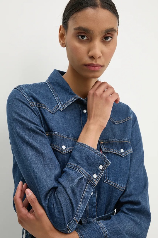 Rifľové šaty Levi's tmavomodrá A8658