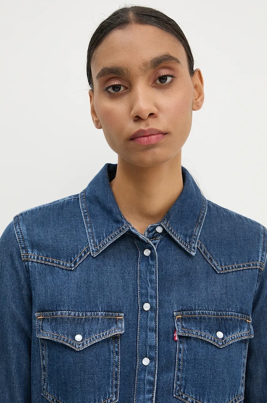 Rifľové šaty Levi's A8658 tmavomodrá