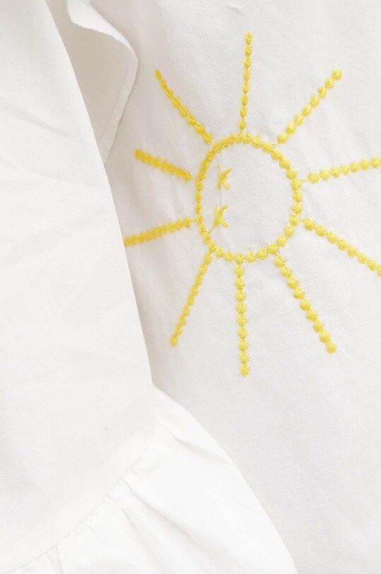 Bavlnené šaty Never Fully Dressed Austin Mini NFDDR1436 biela