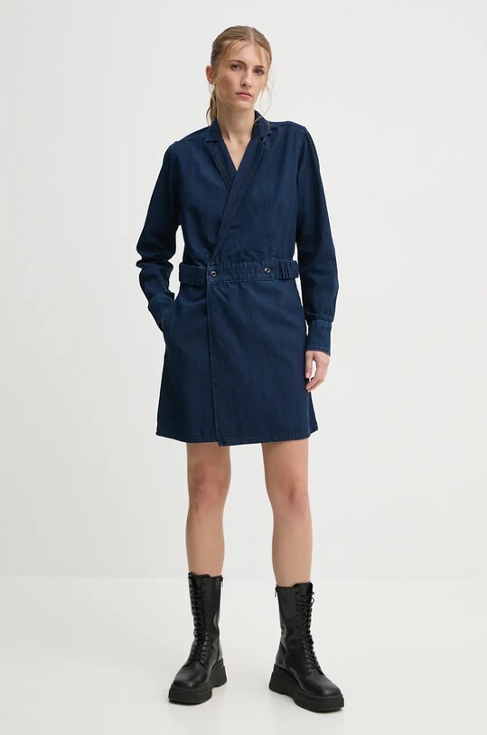 G-Star rochie din denim D25350.D539 bleumarin AW24
