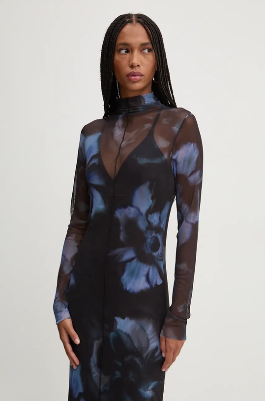 Obleka Desigual NUEVA ORLEAN 24WWVK54 mornarsko modra AW24