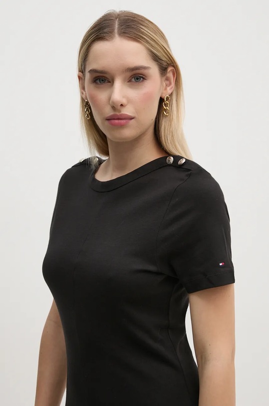 Tommy Hilfiger sukienka bawełniana WW0WW42917 czarny AW24