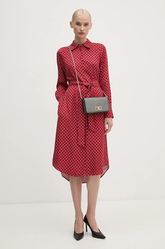 Šaty Tommy Hilfiger WW0WW43032 červená AW24