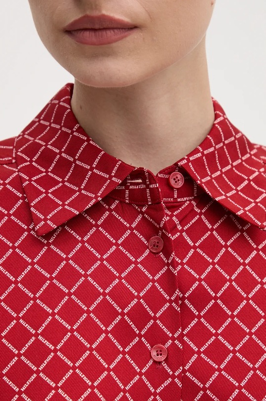 Šaty Tommy Hilfiger WW0WW43032 červená