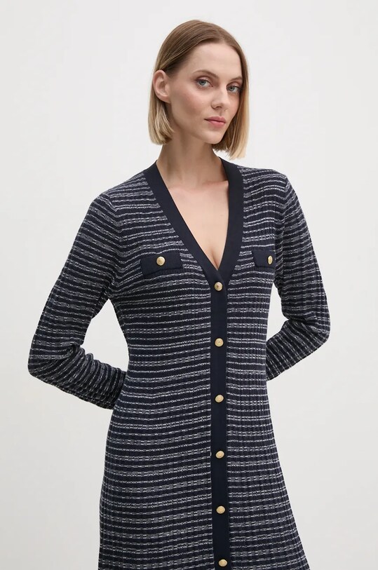 Сукня з домішкою вовни Tommy Hilfiger темно-синій WW0WW43083