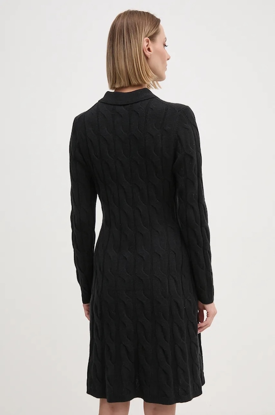 Îmbrăcăminte Tommy Hilfiger rochie din lana WW0WW43085 negru