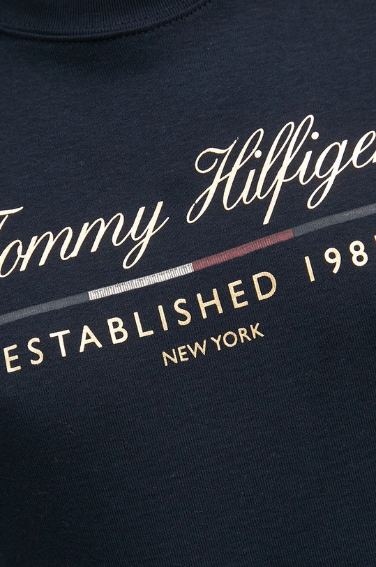 Хлопковое платье Tommy Hilfiger WW0WW43545 тёмно-синий