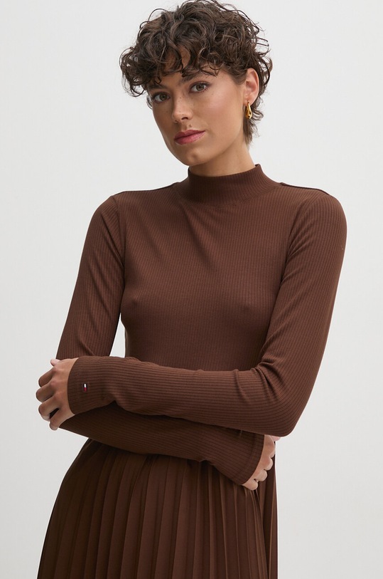 Φόρεμα Tommy Hilfiger καφέ WW0WW44176