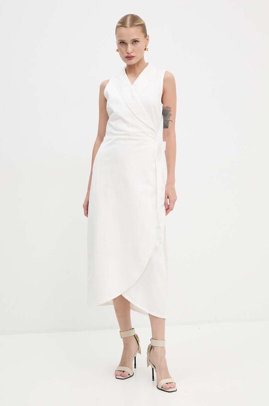 Джинсовое платье Never Fully Dressed Brooklyn NFDDR1501 бежевый AW24