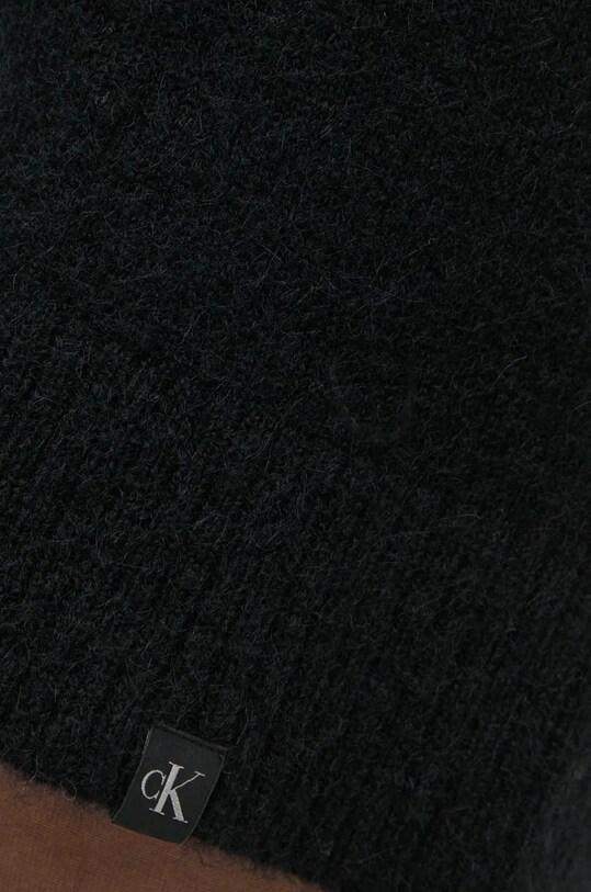 Calvin Klein Jeans sukienka z domieszką wełny J20J224638 czarny