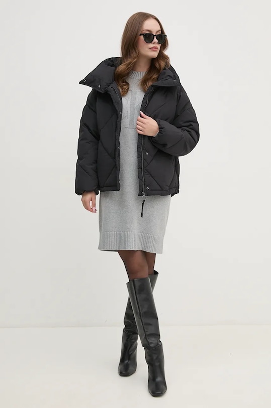 Calvin Klein Jeans sukienka z domieszką wełny J20J224923 szary AW24