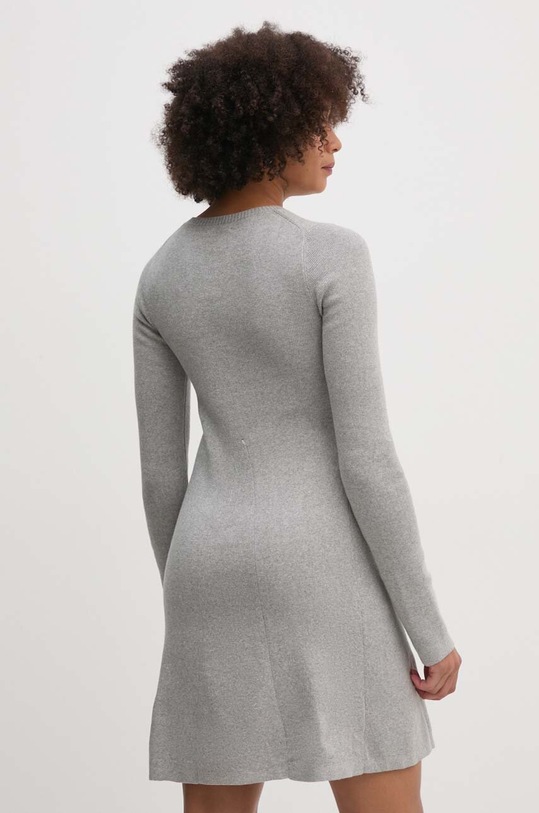 Oblačila Bombažna obleka Calvin Klein Jeans J20J224156 siva