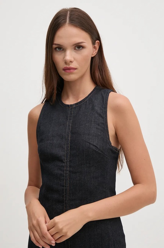 Φόρεμα τζιν Calvin Klein Jeans μαύρο J20J224424