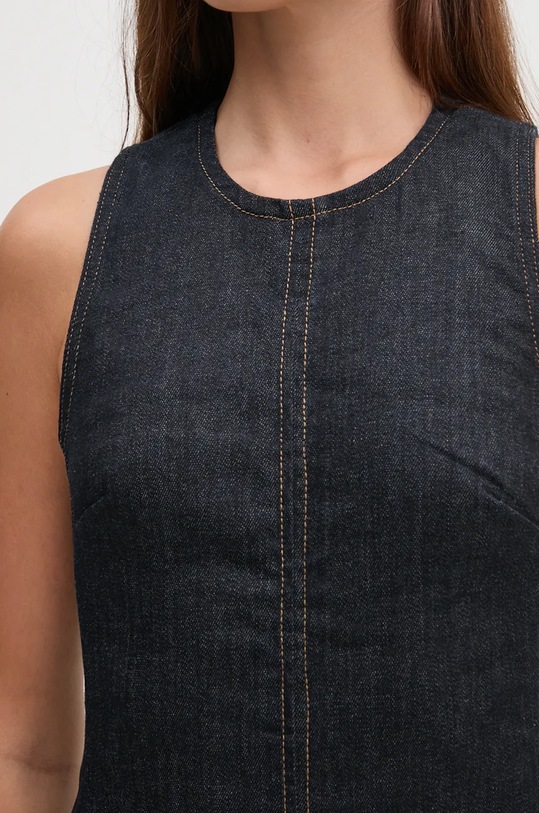 Φόρεμα τζιν Calvin Klein Jeans J20J224424 μαύρο