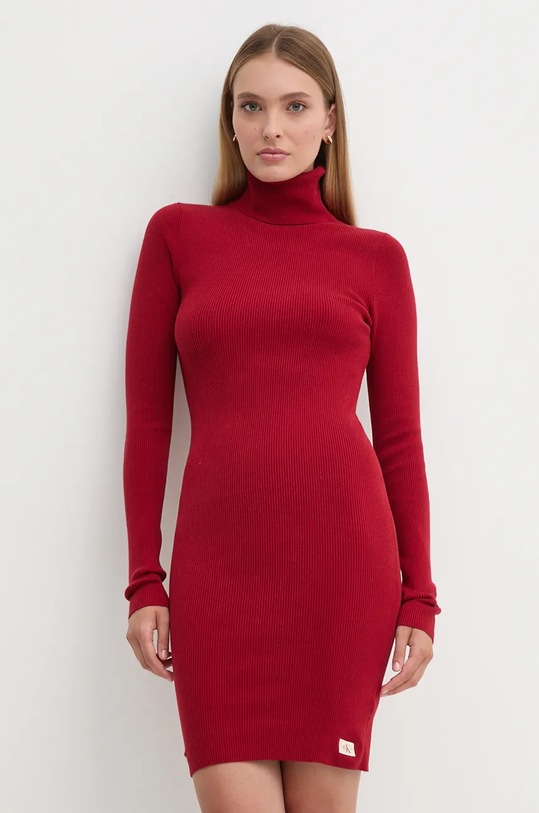 Φόρεμα Calvin Klein Jeans κόκκινο J20J224150