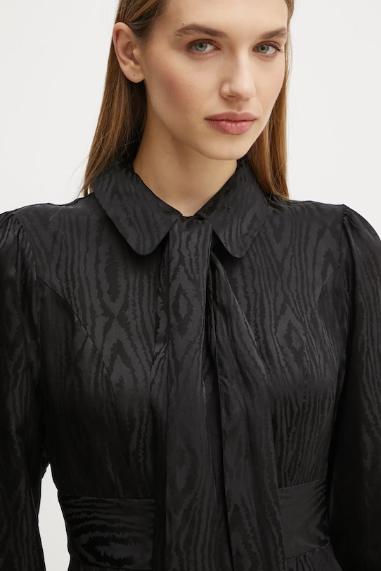 MICHAEL Michael Kors sukienka z domieszką jedwabiu czarny MF482JFF03