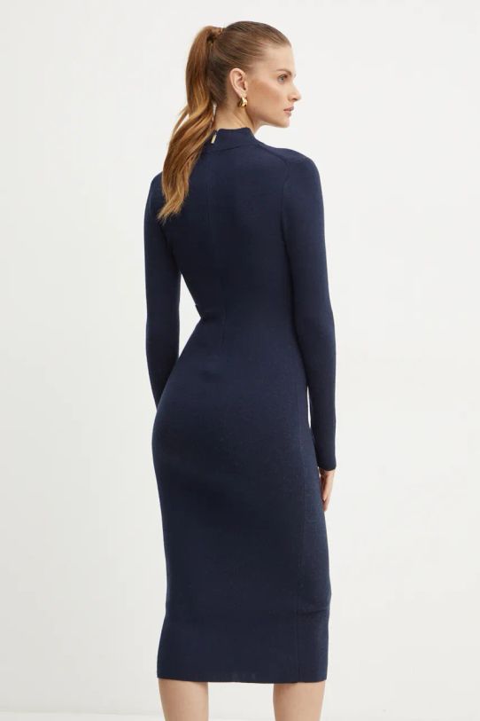 Îmbrăcăminte MICHAEL Michael Kors rochie din lana MF482Q14VR bleumarin