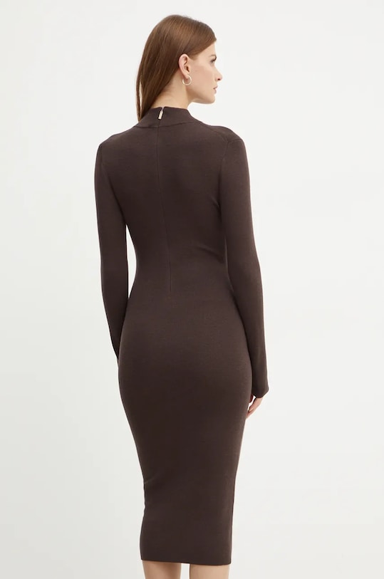 Odzież MICHAEL Michael Kors sukienka wełniana MF482Q14VR brązowy