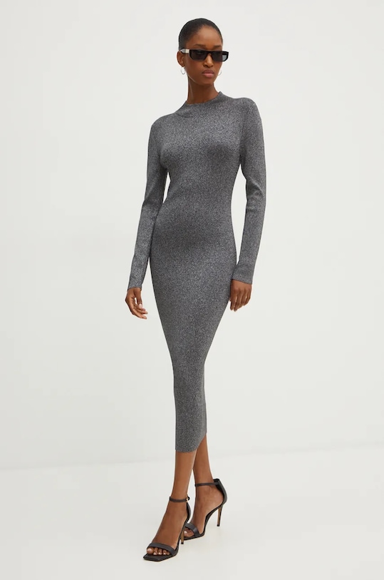 MICHAEL Michael Kors sukienka z elastanem szary MF482KPAFB