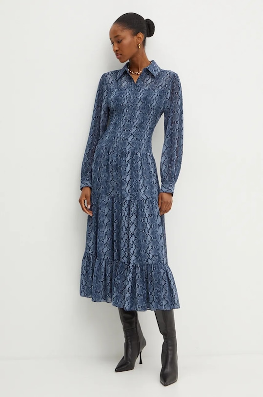 Îmbrăcăminte MICHAEL Michael Kors rochie MF482L7F4N bleumarin