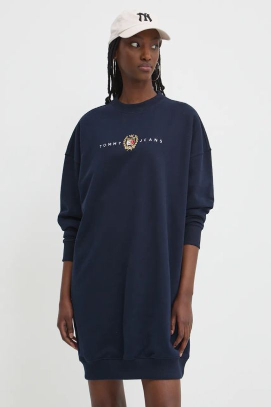 Šaty Tommy Jeans mini námořnická modř DW0DW18715