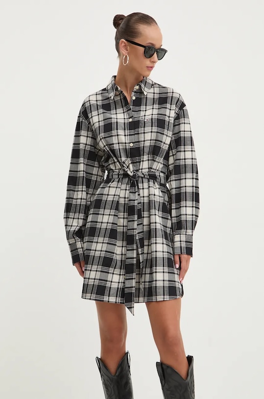 Tommy Jeans sukienka casual czarny DW0DW18728