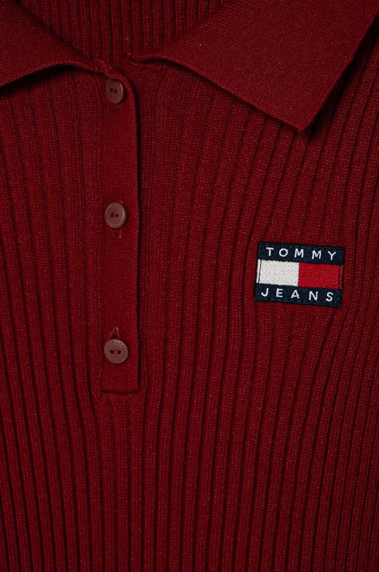 Îmbrăcăminte Tommy Jeans rochie DW0DW18734 burgundia