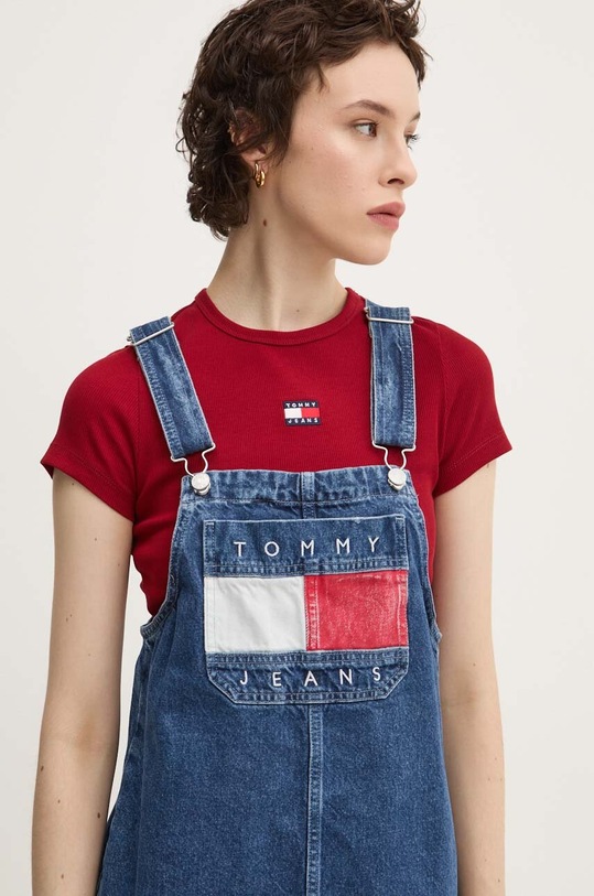 Tommy Jeans rochie din denim albastru DW0DW18956