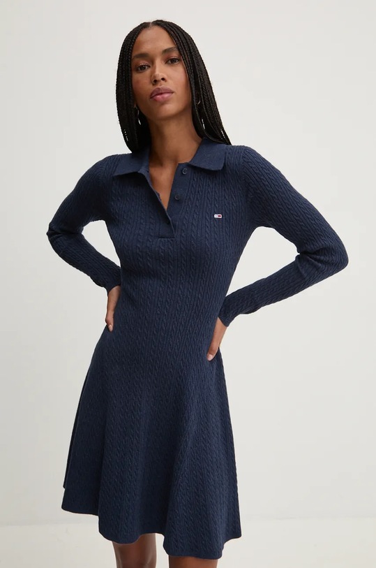 Odzież Tommy Jeans sukienka DW0DW19658 granatowy