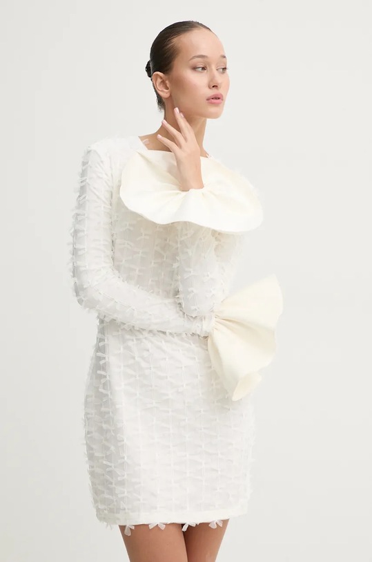 Šaty Rotate mini béžová 112533857