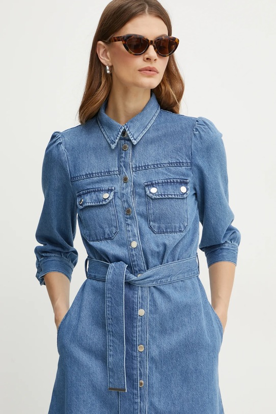 Morgan sukienka jeansowa RCHICA niebieski RCHICA