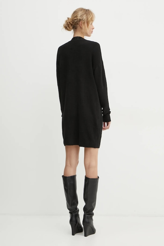 Odzież Morgan sukienka z domieszką wełny RMHIVER RMHIVER czarny