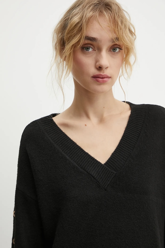 Morgan sukienka z domieszką wełny RMHIVER RMHIVER czarny