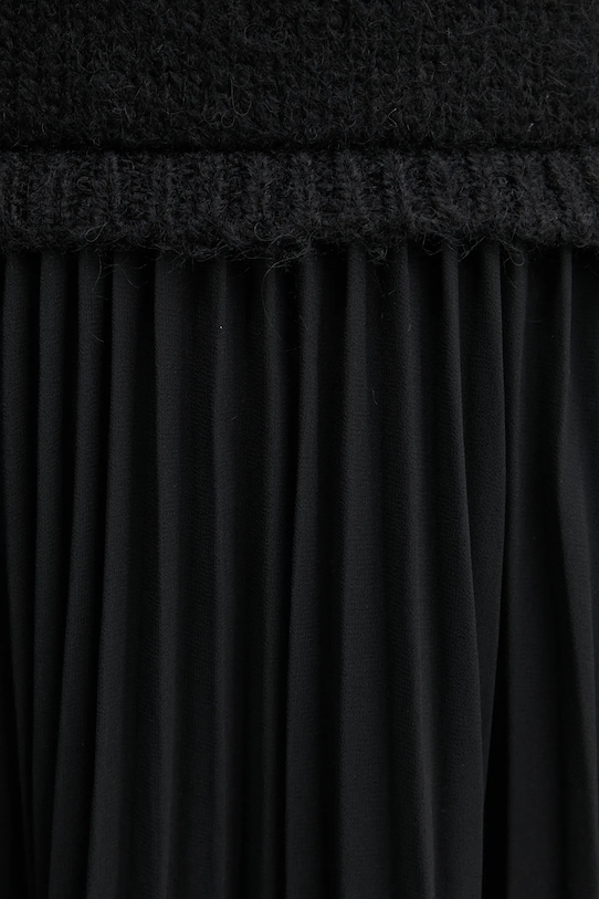 Šaty z vlněné směsi Morgan RMLACE RMLACE černá