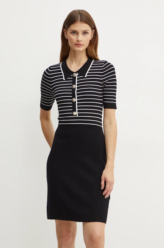 Morgan rochie RMROSS cu guler negru RMROSS