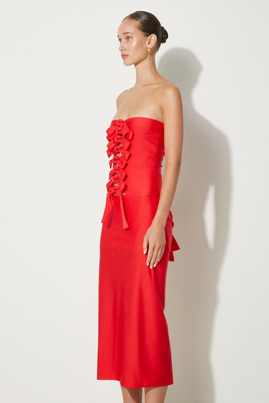 Coperni dress Jersey Knot Gala red COPR110BIS545