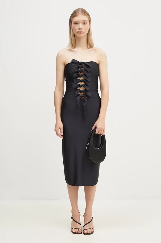 Coperni sukienka Jersey Knot Gala COPR110BIS545 czarny