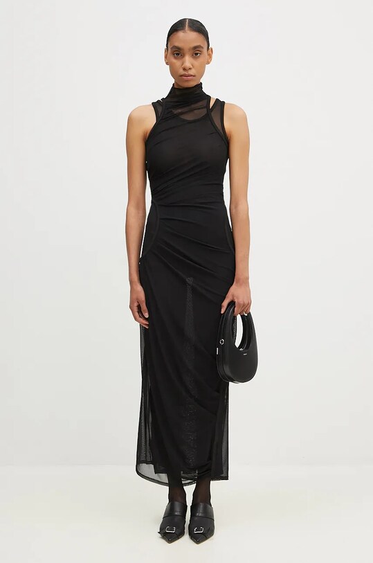 Платье Coperni Mesh Dress COPR107557 чёрный
