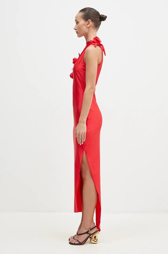 Haljina Coperni Asymmetric Flower Gown COPR44545 crvena AW24