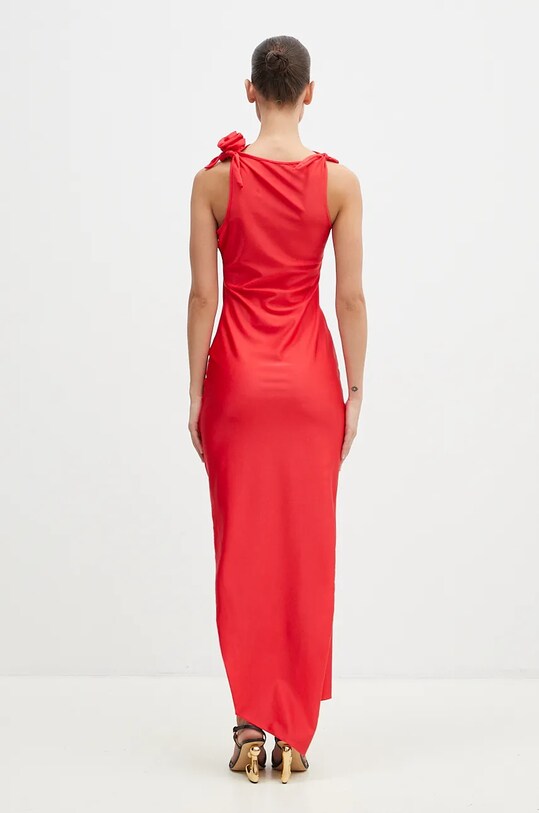 Odjeća Haljina Coperni Asymmetric Flower Gown COPR44545 crvena