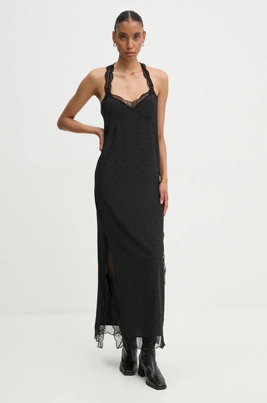 Îmbrăcăminte ZADIG&VOLTAIRE rochie de matase WWDR01334 negru