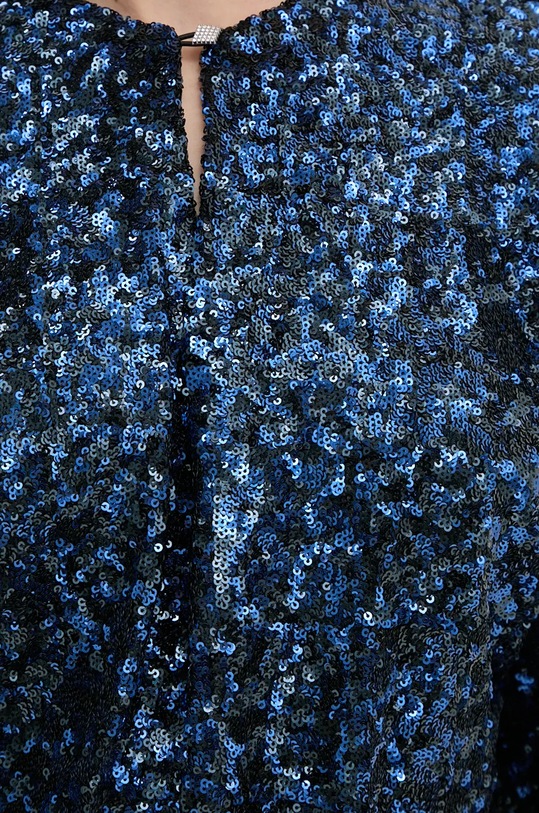 ZADIG&VOLTAIRE sukienka z domieszką jedwabiu WWDR01365 niebieski