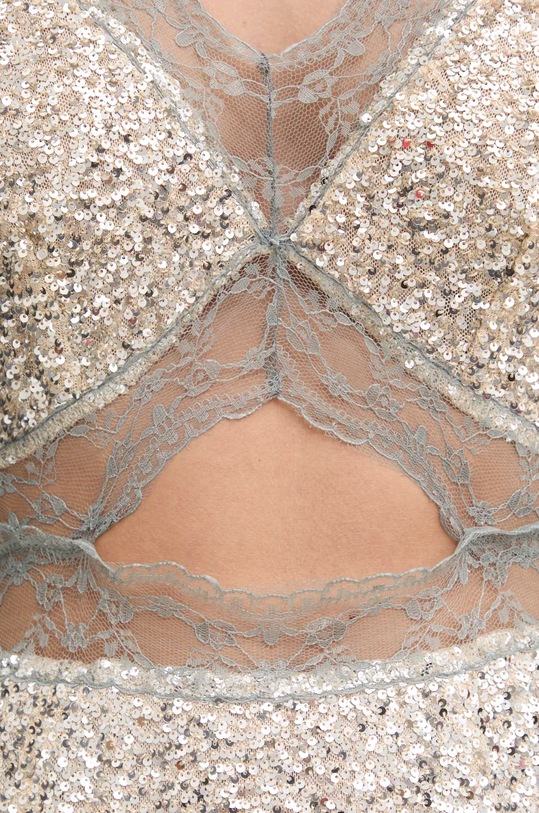 Never Fully Dressed rochie Mimi Dress NFDDR1656 argintiu