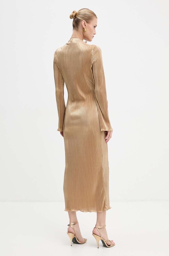 Abbigliamento Never Fully Dressed vestito Gold Plisse Sophia Dress NFDDR1589 oro