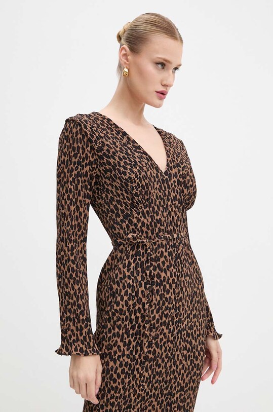 Never Fully Dressed rochie Leopard Celeste Dress bej NFDDR1701