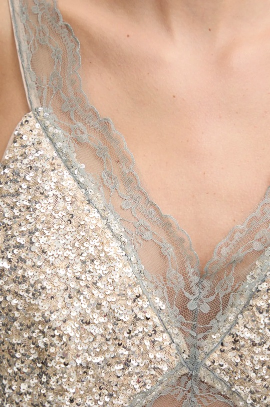 Never Fully Dressed rochie Mini Mimi Dress NFDDR1657 argintiu