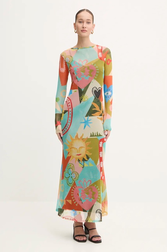 Рокля Never Fully Dressed Multi Sundazed Summer Mesh Dress NFDDR1674 многоцветен AW24